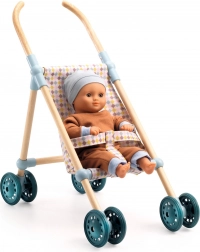 Holzpuppenwagen Little Cubes Djeco Pomea