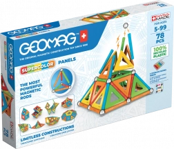 Geomag Supercolor Panels recycelte magnetische Konstruktionsspielzeuge 78 Teile