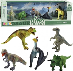 Set aus realistischen Dinosaurierfiguren Wald 5 Stk.