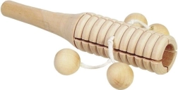Akustischer Holzblock mit vier Kugeln