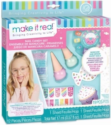 Farbset für Nägel mit Aufklebern Candy