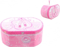 Rosa Musik-Schmuckschatulle mit Ballerina