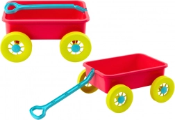 Kunststoff-Spielzeugwagen für den Sand – pastellrosa