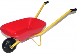 Kinderschubkarre mit Kunststoffmulde – rot