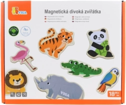 Holzmagnete wilde Tiere Viga