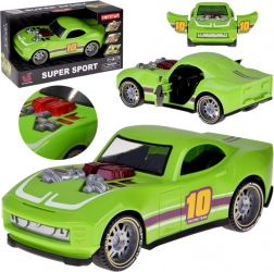 Sportliches Rennspielzeugauto mit Lichtern und Sounds, mit zu öffnenden Türen