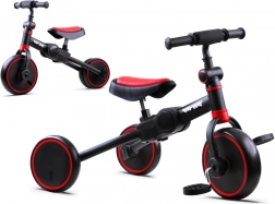 Tiny Bike 3-in-1 Kinderlaufrad, Dreirad und Balancebike – Schwarz