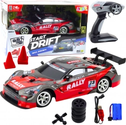 RC-Rennwagen für Drift, rot-schwarz, 30 km/h, 1:16