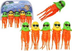 Badespielzeug-Set – Tauchende Quallen, 6 Stück