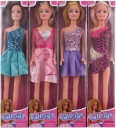 Gelenkige Puppe 29 cm mit langen Haaren