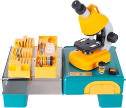 Mikroskop mit Zubehör im Koffer