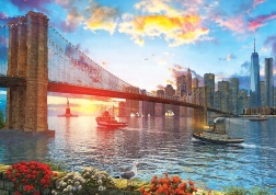 Puzzle ART PUZZLE Sonnenuntergang in New York 1000 Teile