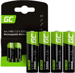 Wiederaufladbare AA-Batterien 2000 mAh Green Cell Sticks (4 Stk.)