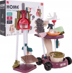 Kinder-Putzwagen mit Zubehör