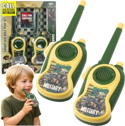 Kinder-Walkie-Talkies MILITARY mit Reichweite bis zu 300 m – Set mit 2 Stück
