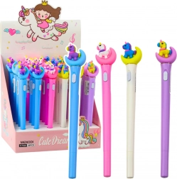 Leuchtender Einhorn-Stift auf dem Mond mit blauer Tinte 0,7 mm