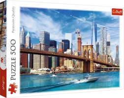 Puzzle 500 Teile Blick auf New York Trefl