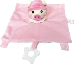 Plüsch-Kuscheltuch Ferkel Miluš 25 × 25 cm