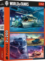 Puzzle World of Tanks: Gepanzerte Mission 2×200 Teile TREFL