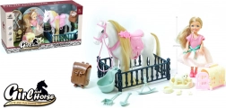 Bauernhof-Set mit Pony und Puppe