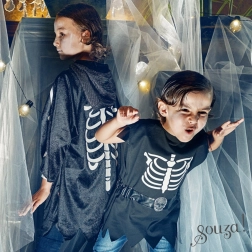 Souza Kinder-Halloween-Umhang CASPER 5–7 Jahre (110–122 cm)
