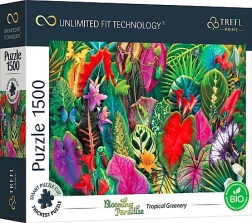 Puzzle Blooming Paradise: Tropisches Grün 1500 Teile