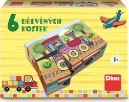 Dino Bildwürfel Verkehrsmittel, 6 Würfel