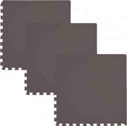 Schaummatte HUMBI 180 × 60, große wasserfeste Puzzle, sicher, 3 Stk., braun