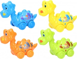 Dinosaurier mit Aufziehmotor 14 cm – bunte rollende Spielzeuge für Kinder