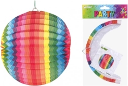 Runder Regenbogen-Lampion 25 cm