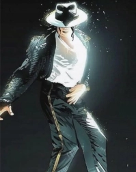 Diamantmalerei Michael Jackson beim Konzert 30 × 40 cm