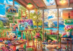 DINO Puzzle Malerateliers 2000 Teile