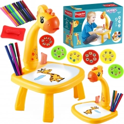 Projektions-Zeichentisch Giraffe mit Markern WOOPIE