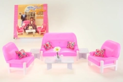 Wohnzimmer GLORIA für Puppen