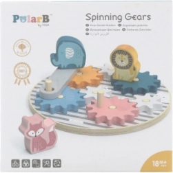 Holzgetriebe-Würfel für Kinder mit Tieren