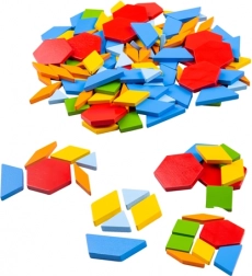 Bunte Holz-Mosaik BIGJIGS TOYS