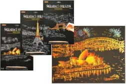 ARTLOVER Kratzbild in Gold – Nachtansicht des Opernhauses von Sydney