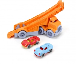 Green Toys Sattelschlepper mit 2 Rennwagen