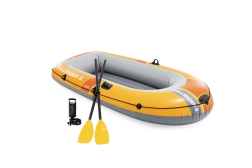 Aufblasbares Boot für 2 Personen Intex Challenger 2 Set mit Pumpe und Paddeln