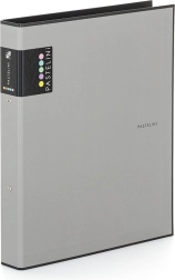Ordner A4 PASTELINI, grau, 2‑Ring, laminiert