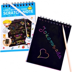 Regenbogen-Rubbelkarte mit Zeichenstäbchen – Regenbogen