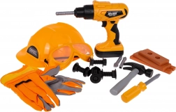 Kinder-Werkzeugset mit Helm, 20 Teile