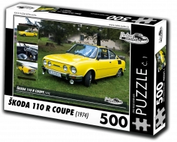 Retroauta Puzzle Škoda 110 R Coupe 1974 - 500 Teile