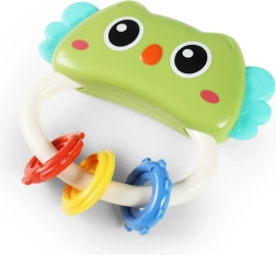 Rassel und Beißring Eule für Babys