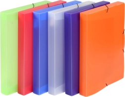 Archivbox A4 aus PP mit Gummiband Opaline (Farbmix)
