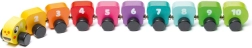CUBIKA bunte Raupe mit Zahlen – magnetisches Holzpuzzle mit 10 Teilen