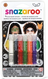 Set mit Farben für Gesicht und Körper in Stiften Halloween