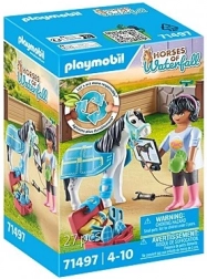 Playmobil Horses of Waterfall Hippotherapeutin – Pflegeset für Pferde