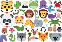 EUROGRAPHICS Puzzle Emoji Tierchen 100 Teile