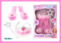 Zubehörset für kleine Prinzessinnen – Schuhe, Tiara und Zauberstab